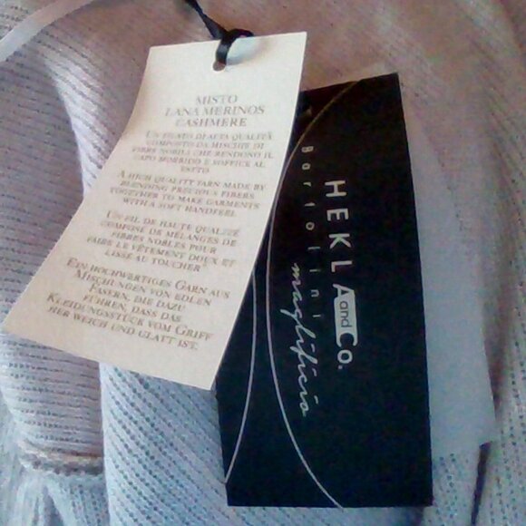 Brand New Womens' Hekla & Co. Cashmere Blend Open-Front Cardigan - Picture 6 of 7